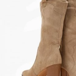 Εξοδος ✔️ The Fashion Project Μπότες Western με οβάλ τελείωμα - Πούρο 👍 -Sneakers Κατάστημα mpotes western me oval teleiwma 107092 kdre