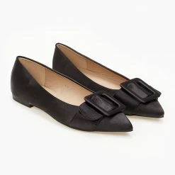 Αγορά 🔥 The Fashion Project Μπαλαρίνες σατέν μυτερές - Μαύρο 💯 12 Αγορά 🔥 The Fashion Project Μπαλαρίνες σατέν μυτερές - Μαύρο 💯 -Sneakers Κατάστημα mutera flat saten govakia 99791 tsmx