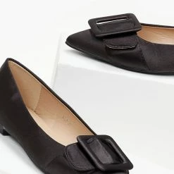 Αγορά 🔥 The Fashion Project Μπαλαρίνες σατέν μυτερές - Μαύρο 💯 14 Αγορά 🔥 The Fashion Project Μπαλαρίνες σατέν μυτερές - Μαύρο 💯 -Sneakers Κατάστημα mutera flat saten govakia 99791 ysaj