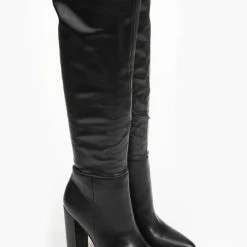 Νέος 🥰 The Fashion Project Μυτερές Block Heel μπότες - Μαύρο 💯 -Sneakers Κατάστημα muteres block heel mpotes 95630 zaco