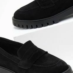 Το φθηνότερο 👍 Loafers δερμάτινα καστόρινα Estil - Μαύρο ✔️ -Sneakers Κατάστημα oxfords kastorina estil 107968 xev0