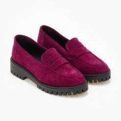 Flash Sale 🧨 Loafers δερμάτινα καστόρινα Estil - Magenta ✔️ 8 Flash Sale 🧨 Loafers δερμάτινα καστόρινα Estil - Magenta ✔️ -Sneakers Κατάστημα oxfords kastorina estil 107971 cktp