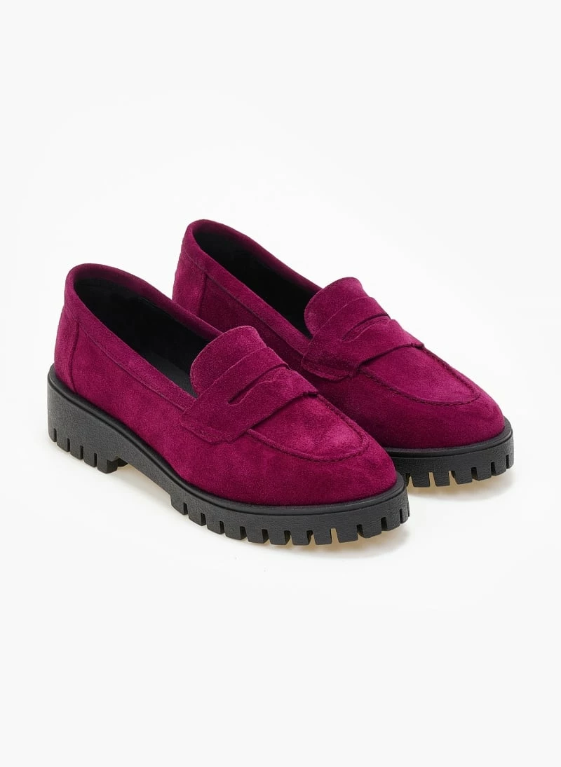 Flash Sale 🧨 Loafers δερμάτινα καστόρινα Estil - Magenta ✔️ 5 Flash Sale 🧨 Loafers δερμάτινα καστόρινα Estil - Magenta ✔️ - Image 3