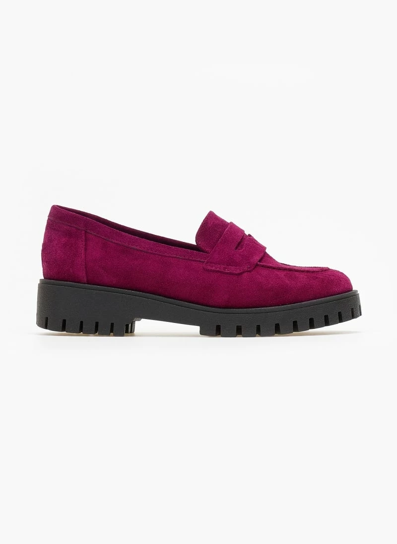 Flash Sale 🧨 Loafers δερμάτινα καστόρινα Estil - Magenta ✔️ 3 Flash Sale 🧨 Loafers δερμάτινα καστόρινα Estil - Magenta ✔️