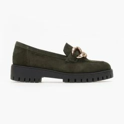 Ολοκαίνουργιο ❤️ Loafers καστόρι με αλυσίδα Estil - Λαδί 🌟