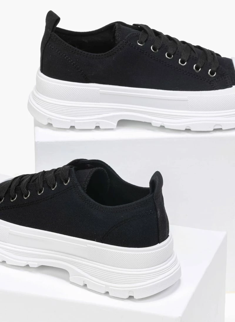 Flash Sale 💯 The Fashion Project 👟 Sneakers πάνινα με ιδιαίτερη σόλα - Μαύρο 😉 5 Flash Sale 💯 The Fashion Project 👟 Sneakers πάνινα με ιδιαίτερη σόλα - Μαύρο 😉 - Image 3