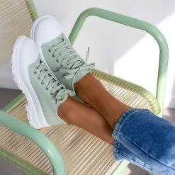 Καλύτερη πώληση 👏 The Fashion Project 👟 Sneakers πάνινα με ιδιαίτερη σόλα - Βεραμάν 👍 12 Καλύτερη πώληση 👏 The Fashion Project 👟 Sneakers πάνινα με ιδιαίτερη σόλα - Βεραμάν 👍 -Sneakers Κατάστημα panina sneakers idiaiteri sola 87913 gjed