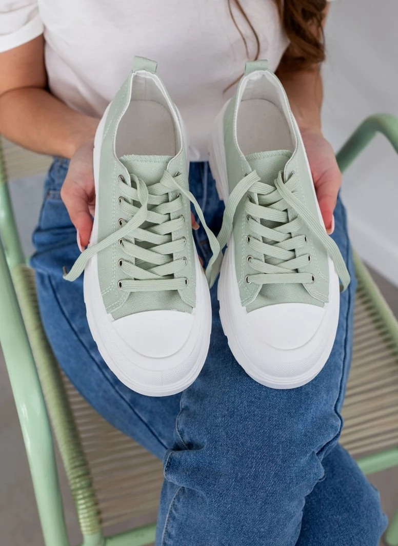 Καλύτερη πώληση 👏 The Fashion Project 👟 Sneakers πάνινα με ιδιαίτερη σόλα - Βεραμάν 👍 9 Καλύτερη πώληση 👏 The Fashion Project 👟 Sneakers πάνινα με ιδιαίτερη σόλα - Βεραμάν 👍 - Image 7