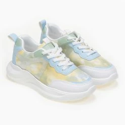 Αγορά 🧨 The Fashion Project 👟 Sneakers πολύχρωμα με ψηλή σόλα - Πράσινο ❤️ -Sneakers Κατάστημα poluxrwma athlitika me psili sola 87122 a6ny