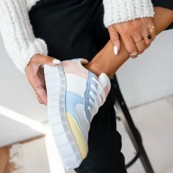 Best Pirce ⭐ The Fashion Project 👟 Sneakers με σχέδιο στη σόλα - Ροζ 😉 -Sneakers Κατάστημα poluxrwma sneakers me sxedio sti sola 95779 6n5e