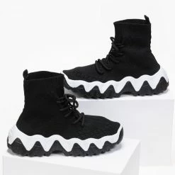 Καλύτερες κριτικές για 🥰 The Fashion Project 👟 Sneakers μποτάκια Slip On - Μαύρο 🛒