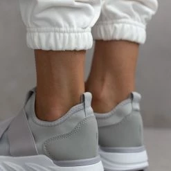 Η καλύτερη συμφωνία 🧨 The Fashion Project 👟 Sneakers Slip On με λάστιχα - Γκρι 😀 -Sneakers Κατάστημα slip on sneakers me lastixa 76265 3bl1