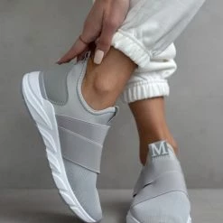 Η καλύτερη συμφωνία 🧨 The Fashion Project 👟 Sneakers Slip On με λάστιχα - Γκρι 😀 -Sneakers Κατάστημα slip on sneakers me lastixa 76265 9cl4