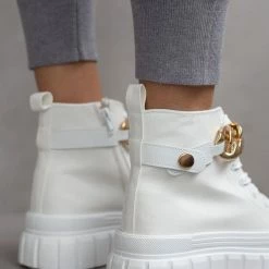 Καλύτερες κριτικές για 🥰 The Fashion Project 👟 Sneakers μποτάκια με αλυσίδα - Λευκό ⭐ -Sneakers Κατάστημα sneaker mpotakia me alusida 99950 k6yf