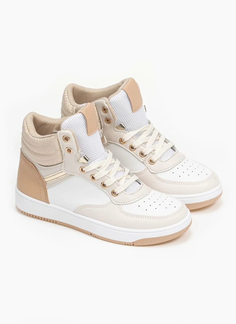 Εκπτωση 🛒 The Fashion Project 👟 Sneakers μποτάκια με καπιτονέ σχέδιο - Μπεζ 😉 5 Εκπτωση 🛒 The Fashion Project 👟 Sneakers μποτάκια με καπιτονέ σχέδιο - Μπεζ 😉 - Image 3