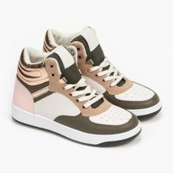 Πολύ καλή προσφορά 🛒 The Fashion Project 👟 Sneakers μποτάκια με καπιτονέ σχέδιο - Χακί 🎉 -Sneakers Κατάστημα sneaker mpotakia me kapitone sxedio 95517 dbdz