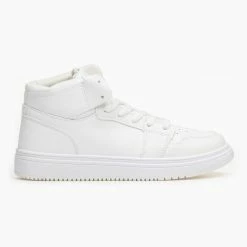 Best Pirce 🔔 The Fashion Project 👟 Sneakers μποτάκια με Suede λεπτομέρειες - Λευκό 😉 -Sneakers Κατάστημα sneaker mpotakia me suede leptomereies 95739 o97i