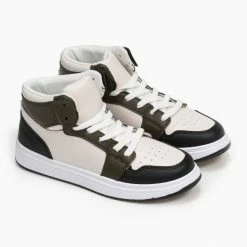 Η καλύτερη συμφωνία 😀 The Fashion Project 👟 Sneakers μποτάκια με Suede λεπτομέρειες - Λαδί ✨ -Sneakers Κατάστημα sneaker mpotakia me suede leptomereies 95745 9pbk