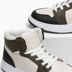 Η καλύτερη συμφωνία 😀 The Fashion Project 👟 Sneakers μποτάκια με Suede λεπτομέρειες - Λαδί ✨ -Sneakers Κατάστημα sneaker mpotakia me suede leptomereies 95745 d79k