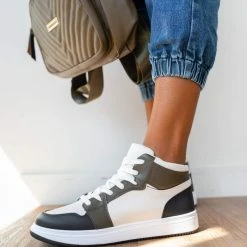 Η καλύτερη συμφωνία 😀 The Fashion Project 👟 Sneakers μποτάκια με Suede λεπτομέρειες - Λαδί ✨ -Sneakers Κατάστημα sneaker mpotakia me suede leptomereies 95745 eyzf