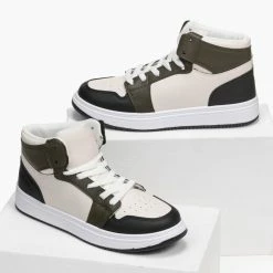 Η καλύτερη συμφωνία 😀 The Fashion Project 👟 Sneakers μποτάκια με Suede λεπτομέρειες - Λαδί ✨ -Sneakers Κατάστημα sneaker mpotakia me suede leptomereies 95745 j8iz