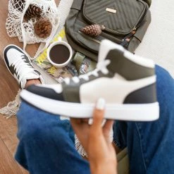 Η καλύτερη συμφωνία 😀 The Fashion Project 👟 Sneakers μποτάκια με Suede λεπτομέρειες - Λαδί ✨ -Sneakers Κατάστημα sneaker mpotakia me suede leptomereies 95745 tsk7