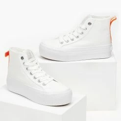 Καλύτερη πώληση 🔥 Sneaker μποτάκια πάνινα Refresh 79091 - Λευκό 🔔 -Sneakers Κατάστημα sneaker mpotakia panina refresh 79091 100703 uc2w