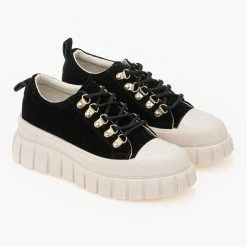 Φτηνός ⭐ The Fashion Project 👟 Sneakers Chunky Suede - Μαύρο 😉 -Sneakers Κατάστημα sneakers apo suede me chunky sola 98895 mx11