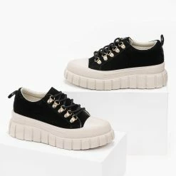 Φτηνός ⭐ The Fashion Project 👟 Sneakers Chunky Suede - Μαύρο 😉 -Sneakers Κατάστημα sneakers apo suede me chunky sola 98895 nvui