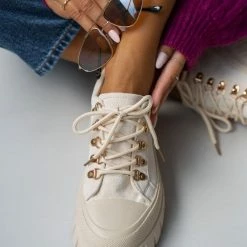 Το φθηνότερο ⭐ The Fashion Project 👟 Sneakers Chunky Suede - Μπεζ 👏 -Sneakers Κατάστημα sneakers apo suede me chunky sola 98896 6nsy