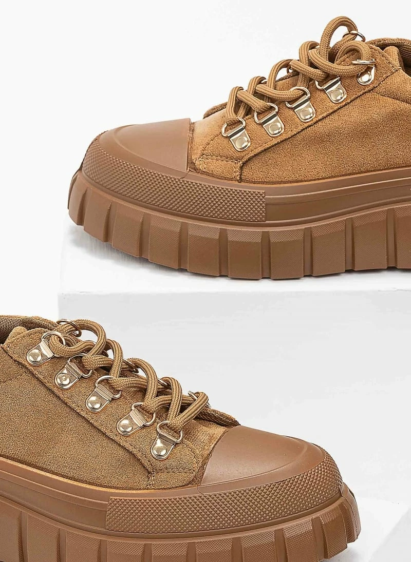 Συμφωνίες ⌛ The Fashion Project 👟 Sneakers Chunky Suede - Πούρο 🎉 4 Συμφωνίες ⌛ The Fashion Project 👟 Sneakers Chunky Suede - Πούρο 🎉 - Image 2