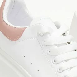 ΧΟΝΔΡΙΚΟ ΕΜΠΟΡΙΟ 🤩 The Fashion Project 👟 Sneakers Basic με κορδόνια - Λευκό/Ροζ ⌛ -Sneakers Κατάστημα sneakers basic me kordonia 106057 7y7i