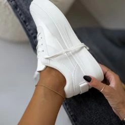 Τοπ 10 🌟 The Fashion Project 👟 Sneaker Flatforms σε συνδυασμό υλικών - Μπεζ 🎁 -Sneakers Κατάστημα sneakers basic se sunduasmo ulikwn 106046 yjdw