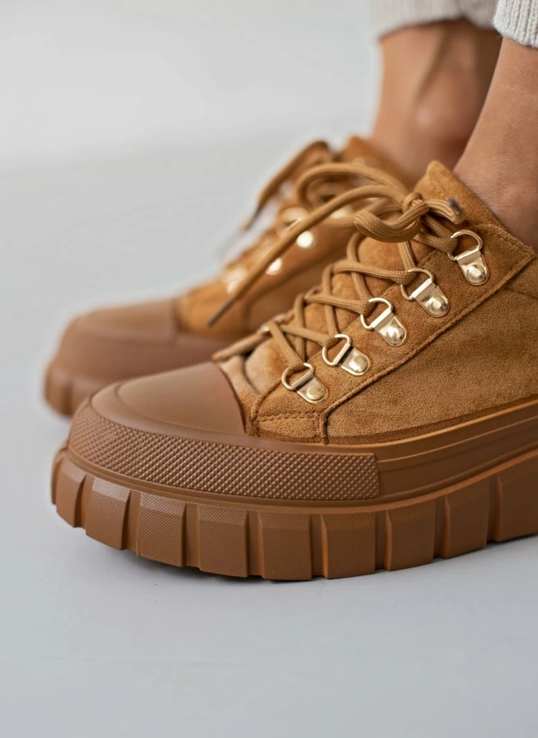 Συμφωνίες ⌛ The Fashion Project 👟 Sneakers Chunky Suede - Πούρο 🎉 6 Συμφωνίες ⌛ The Fashion Project 👟 Sneakers Chunky Suede - Πούρο 🎉 - Image 4