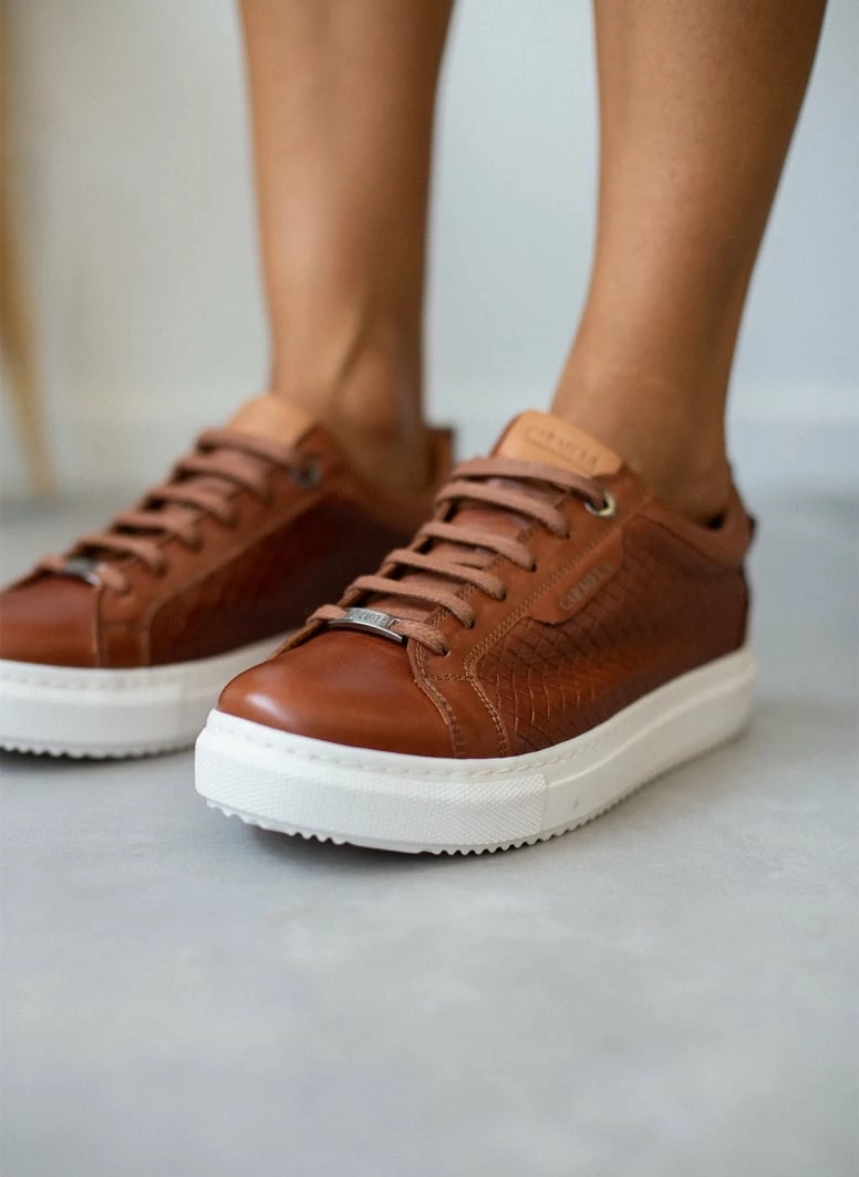 Εκπτωση 🛒 Sneakers δερμάτινα με Pattern CARMELA 160214 - Ταμπά 💯 3 Εκπτωση 🛒 Sneakers δερμάτινα με Pattern CARMELA 160214 - Ταμπά 💯