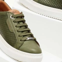 Πολύ καλή προσφορά 💯 Sneakers δερμάτινα με Pattern CARMELA 160214 - Χακί 😍 -Sneakers Κατάστημα sneakers dermatina me pattern carmela 160214 105617 gx4c