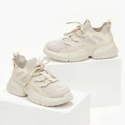 Καλύτερη πώληση 😉 The Fashion Project 👟 Sneakers Slip On με Chunky σόλα - Μπεζ 💯 -Sneakers Κατάστημα sneakers kaltsa me chunky sola 106063 occc