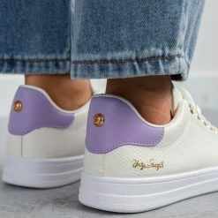 Νέος 👍 The Fashion Project 👟 Sneakers με μεταλλικές λεπτομέρειες - Λιλά 🎉 -Sneakers Κατάστημα sneakers kroko me metallikes leptomereies 101508 uok2