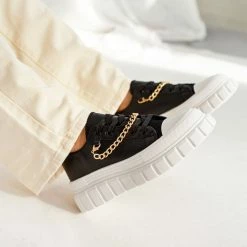 Best Pirce 😀 The Fashion Project 👟 Sneakers με αλυσίδα - Μαύρο 😀 12 Best Pirce 😀 The Fashion Project 👟 Sneakers με αλυσίδα - Μαύρο 😀 -Sneakers Κατάστημα sneakers me alusida 99757 g4ml
