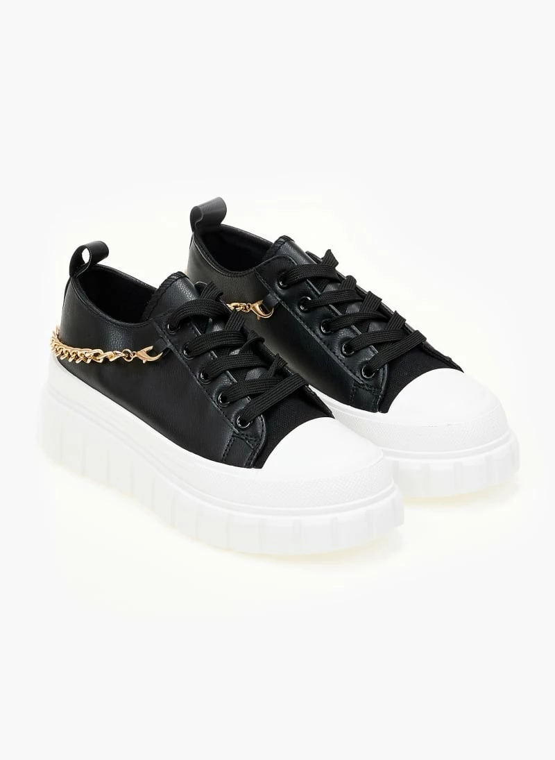 Best Pirce 😀 The Fashion Project 👟 Sneakers με αλυσίδα - Μαύρο 😀 8 Best Pirce 😀 The Fashion Project 👟 Sneakers με αλυσίδα - Μαύρο 😀 - Image 6