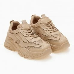 Κουπόνι ⌛ The Fashion Project 👟 Sneakers Chunky με διάτρητο ύφασμα - Πούρο ⭐ -Sneakers Κατάστημα sneakers me chunky sola kai diatrito ufasma 101483 pzpl