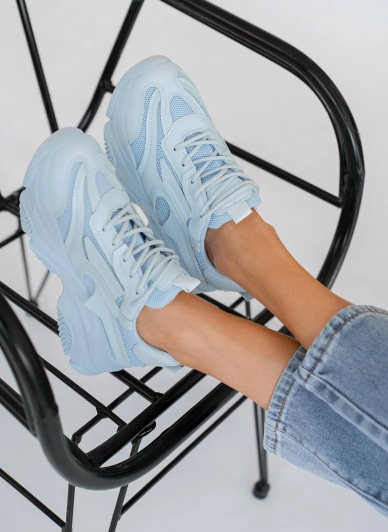 Φτηνός 😀 The Fashion Project 👟 Sneakers Chunky με διάτρητο ύφασμα - Γαλάζιο 🌟 6 Φτηνός 😀 The Fashion Project 👟 Sneakers Chunky με διάτρητο ύφασμα - Γαλάζιο 🌟 - Image 4