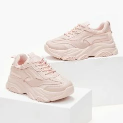 Best Pirce ✨ The Fashion Project 👟 Sneakers Chunky με διάτρητο ύφασμα - Σομόν 👍 -Sneakers Κατάστημα sneakers me chunky sola kai diatrito ufasma 101485 y0rs