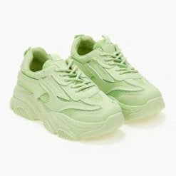 Φτηνός 🤩 The Fashion Project 👟 Sneakers Chunky με διάτρητο ύφασμα - Λαχανί 🔔 -Sneakers Κατάστημα sneakers me chunky sola kai diatrito ufasma 101487 7oyx