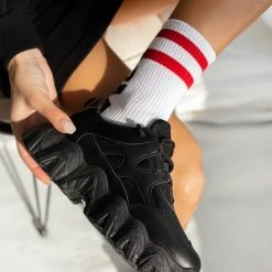 Προϋπολογισμός ✔️ The Fashion Project 👟 Sneakers Chunky - Μαύρο 🧨 -Sneakers Κατάστημα sneakers me dixrwmia 99871 sphk