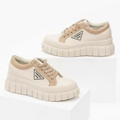 Προϋπολογισμός 🎁 The Fashion Project 👟 Sneakers Chunky με διχρωμία - Μπεζ 🎉 -Sneakers Κατάστημα sneakers me dixrwmia kai chunky sola 98904 pnyc