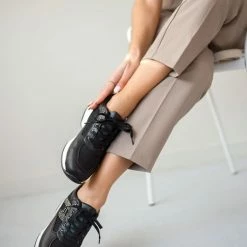 Εξοδος 😀 The Fashion Project 👟 Sneakers με εσωτερικό τακούνι - Μαύρο 🤩 -Sneakers Κατάστημα sneakers me eswteriko takouni 99814 7vua