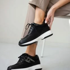Εξοδος 😀 The Fashion Project 👟 Sneakers με εσωτερικό τακούνι - Μαύρο 🤩