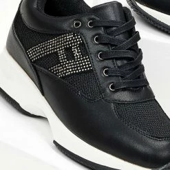 Εξοδος 😀 The Fashion Project 👟 Sneakers με εσωτερικό τακούνι - Μαύρο 🤩 -Sneakers Κατάστημα sneakers me eswteriko takouni 99814 yybu