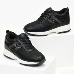 Εξοδος 😀 The Fashion Project 👟 Sneakers με εσωτερικό τακούνι - Μαύρο 🤩 -Sneakers Κατάστημα sneakers me eswteriko takouni 99814 zlxm